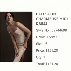 BHLDN bridesmaids dress, size 6